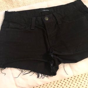 J Brand black jean shorts